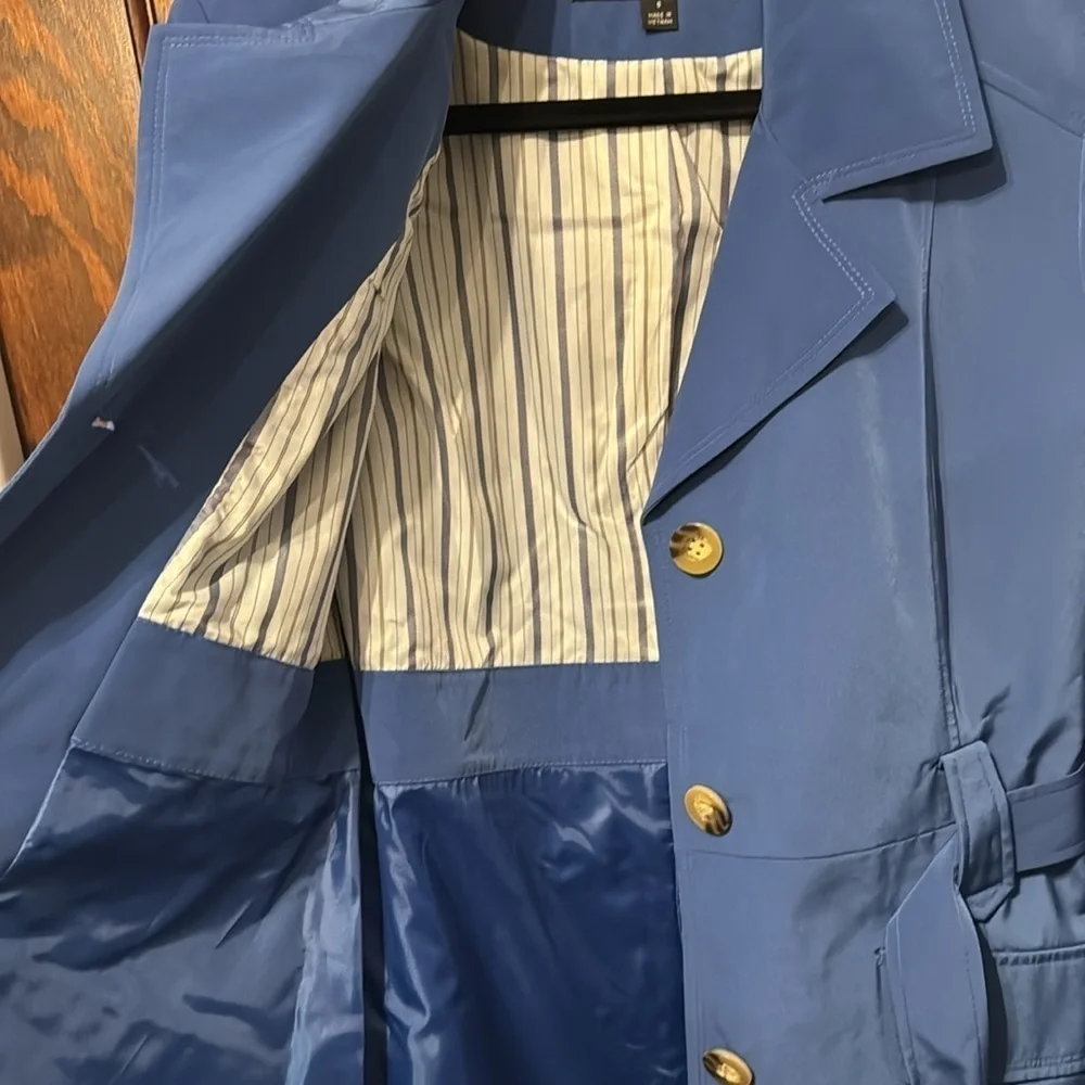 Fleet Street Water Repellent Belted Jacket / Coat Size S  NWT